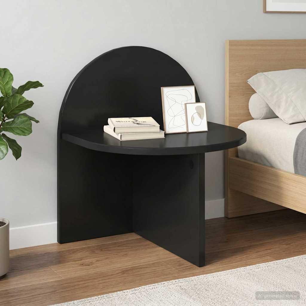 vidaXL Stolik nocny Czarny dąb 40 x 35,5 x 45,5 cm Drewno inżynieryjne