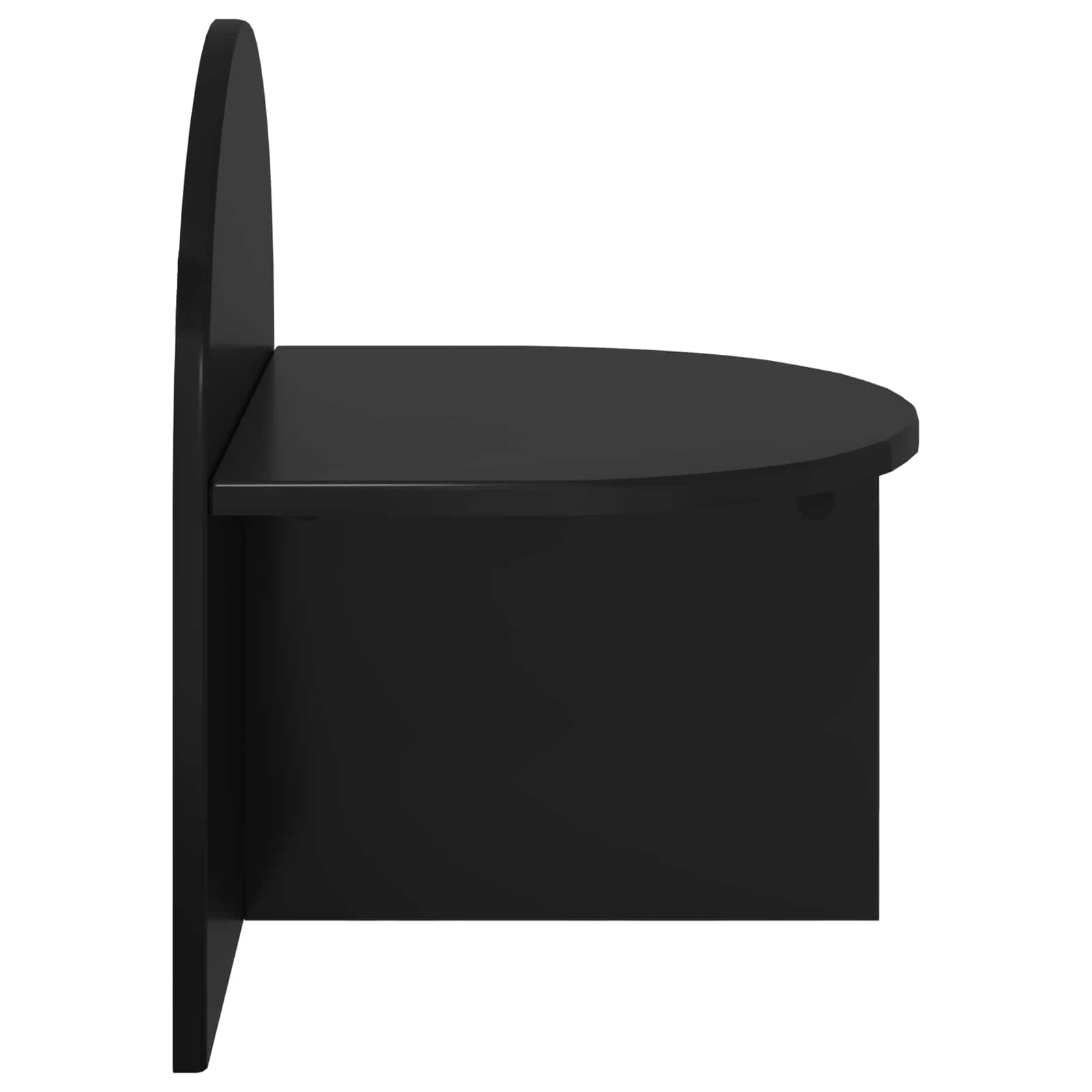 vidaXL Stolik nocny 2 pcs Czarny dąb 40 x 35,5 x 45,5 cm