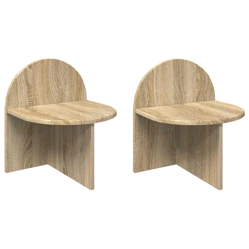 vidaXL Stolik nocny 2 pcs dąb Sonoma 40 x 35,5 x 45,5 cm
