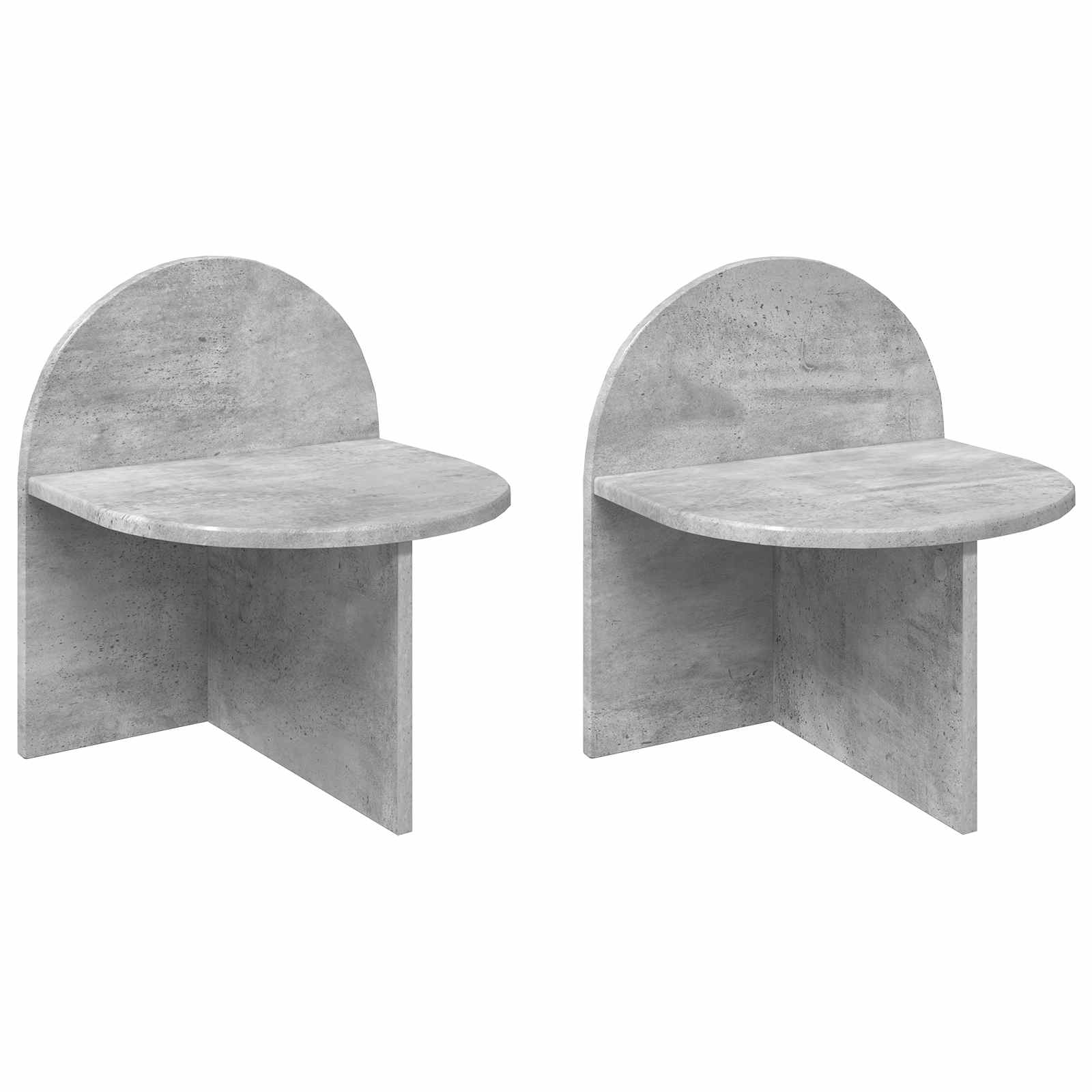 vidaXL Stolik nocny 2 pcs Betonowy szary 40 x 35,5 x 45,5 cm