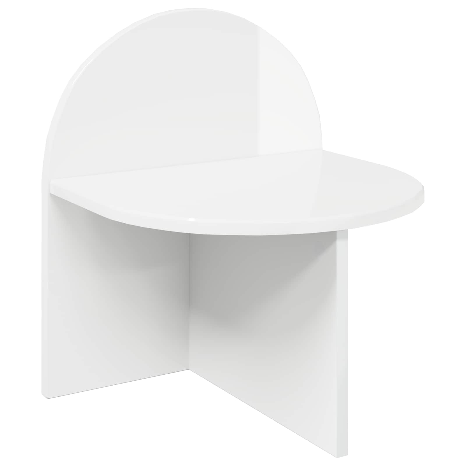vidaXL Stolik nocny 2 pcs Biały wysoki połysk 40 x 35,5 x 45,5 cm