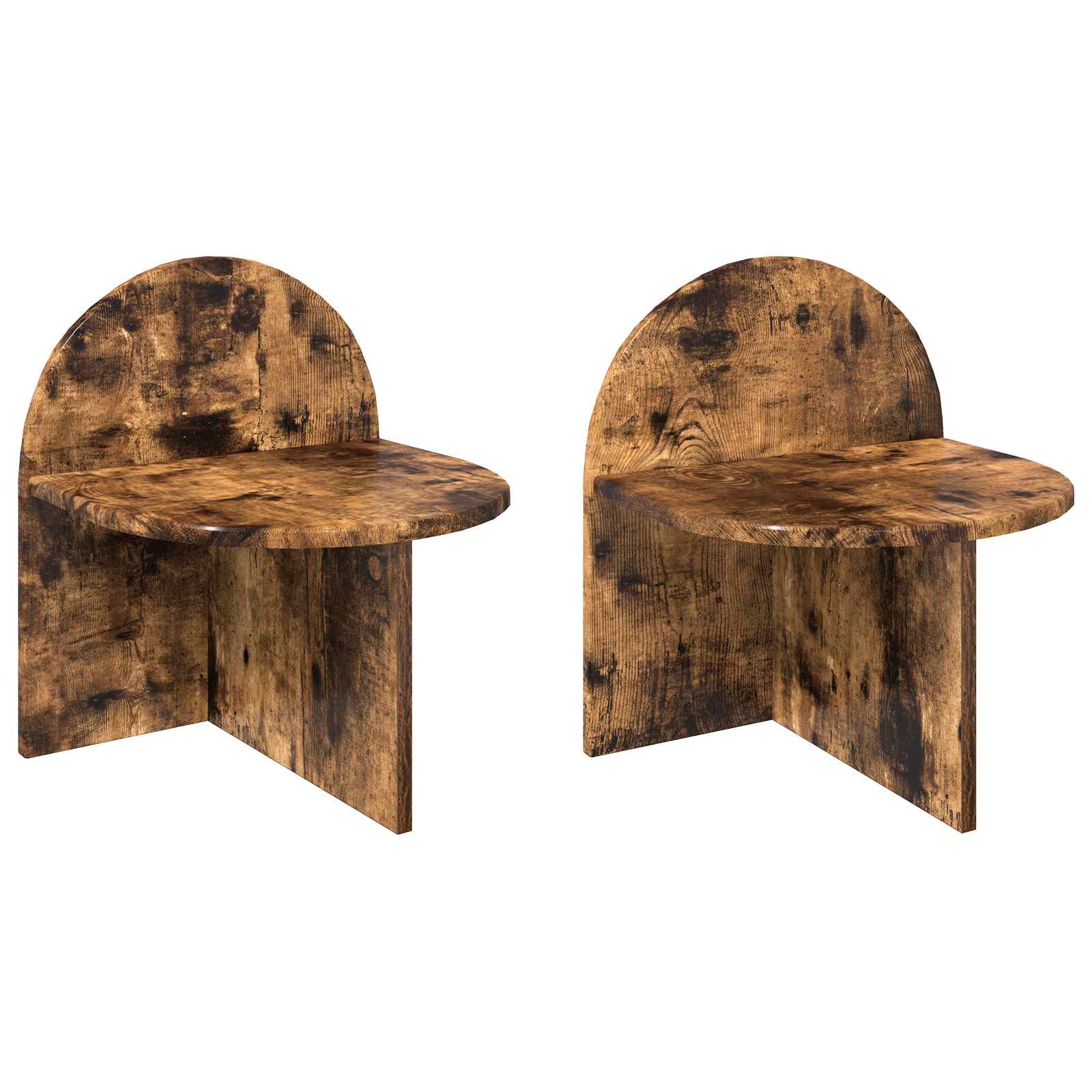 vidaXL Stolik nocny 2 pcs Dąb wędzony 40 x 35,5 x 45,5 cm