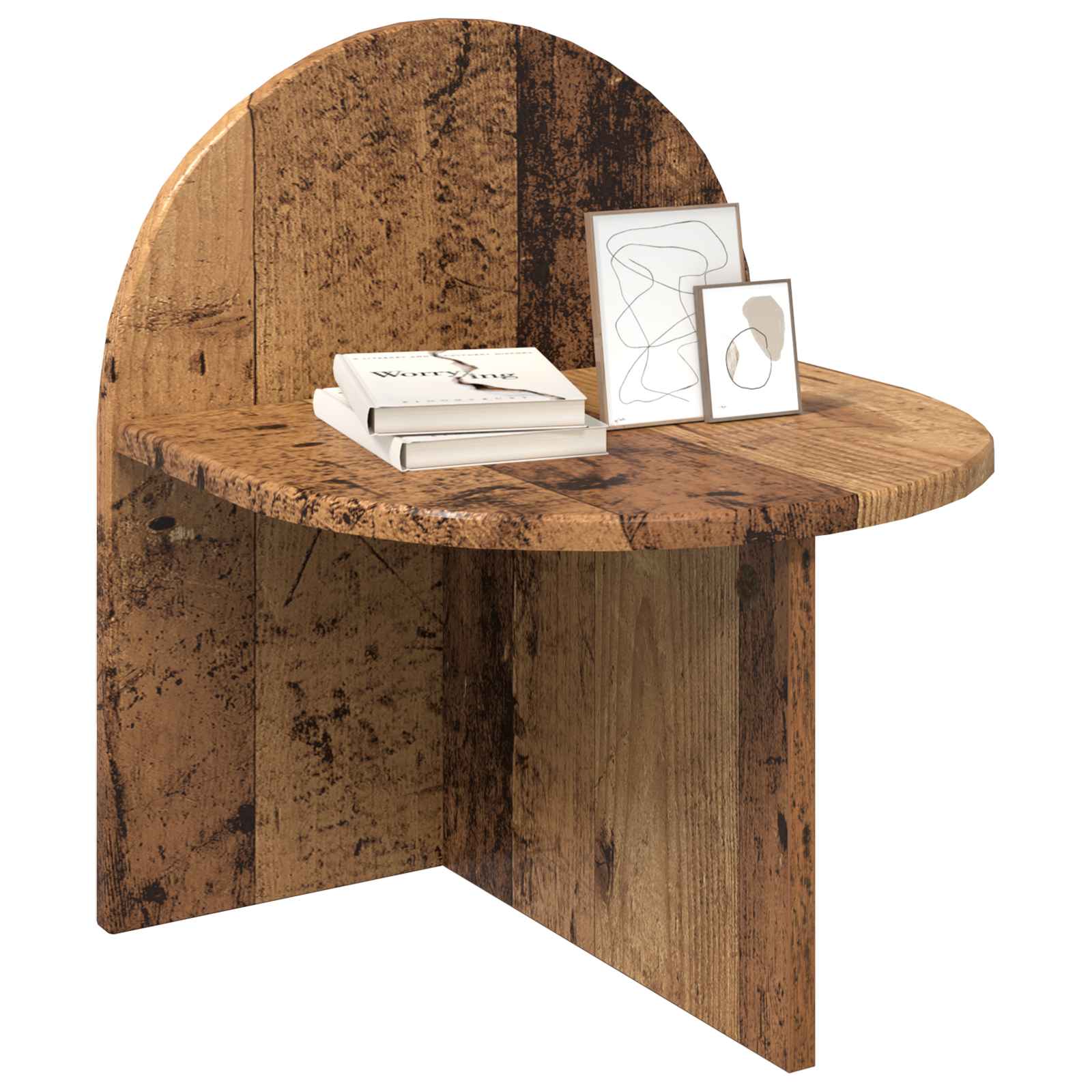 vidaXL Stolik nocny Stare drewno 40 x 35,5 x 45,5 cm