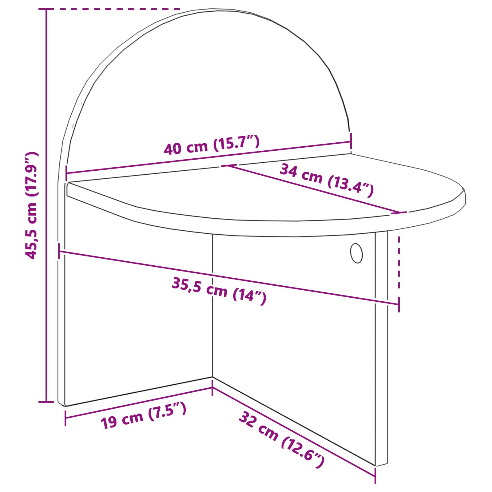 vidaXL Stolik nocny 2 pcs Stare drewno 40 x 35,5 x 45,5 cm