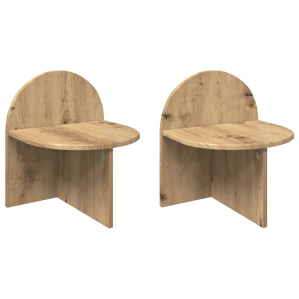 vidaXL Stolik nocny 2 szt. Dąb artisan 40 x 35,5 x 45,5 cm