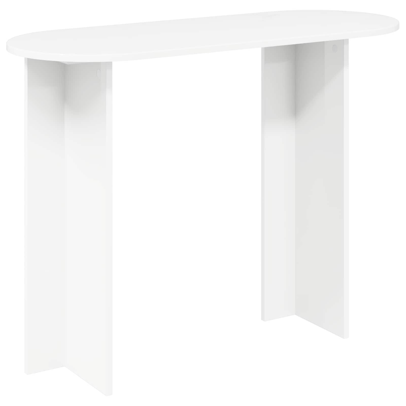 vidaXL Konsola Biały 100 x 39,5 x 75 cm Drewno inżynieryjne