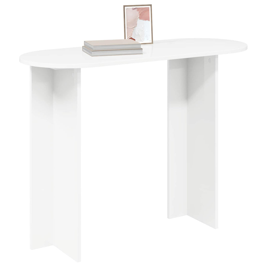vidaXL Konsola Biały 100 x 39,5 x 75 cm Drewno inżynieryjne