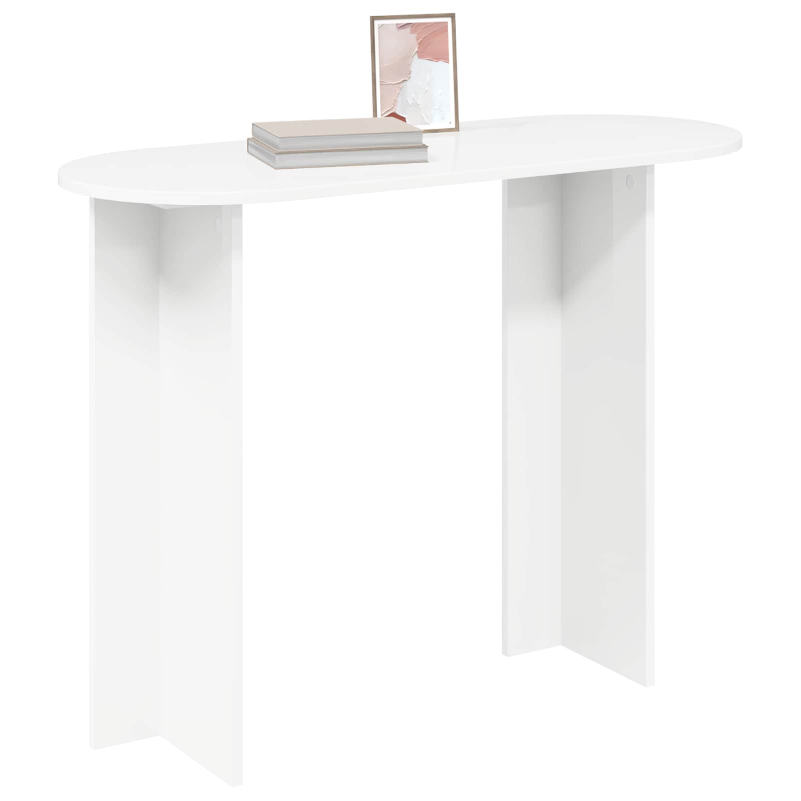 vidaXL Konsola Biały 100 x 39,5 x 75 cm Drewno inżynieryjne