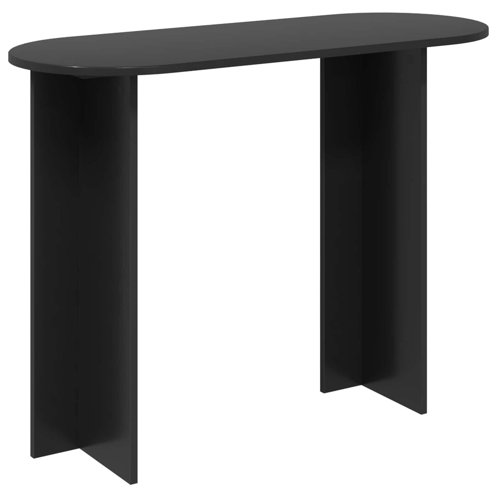 vidaXL Konsola Czarny dąb 100 x 39,5 x 75 cm Drewno inżynieryjne