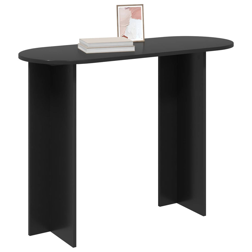 vidaXL Konsola Czarny dąb 100 x 39,5 x 75 cm Drewno inżynieryjne