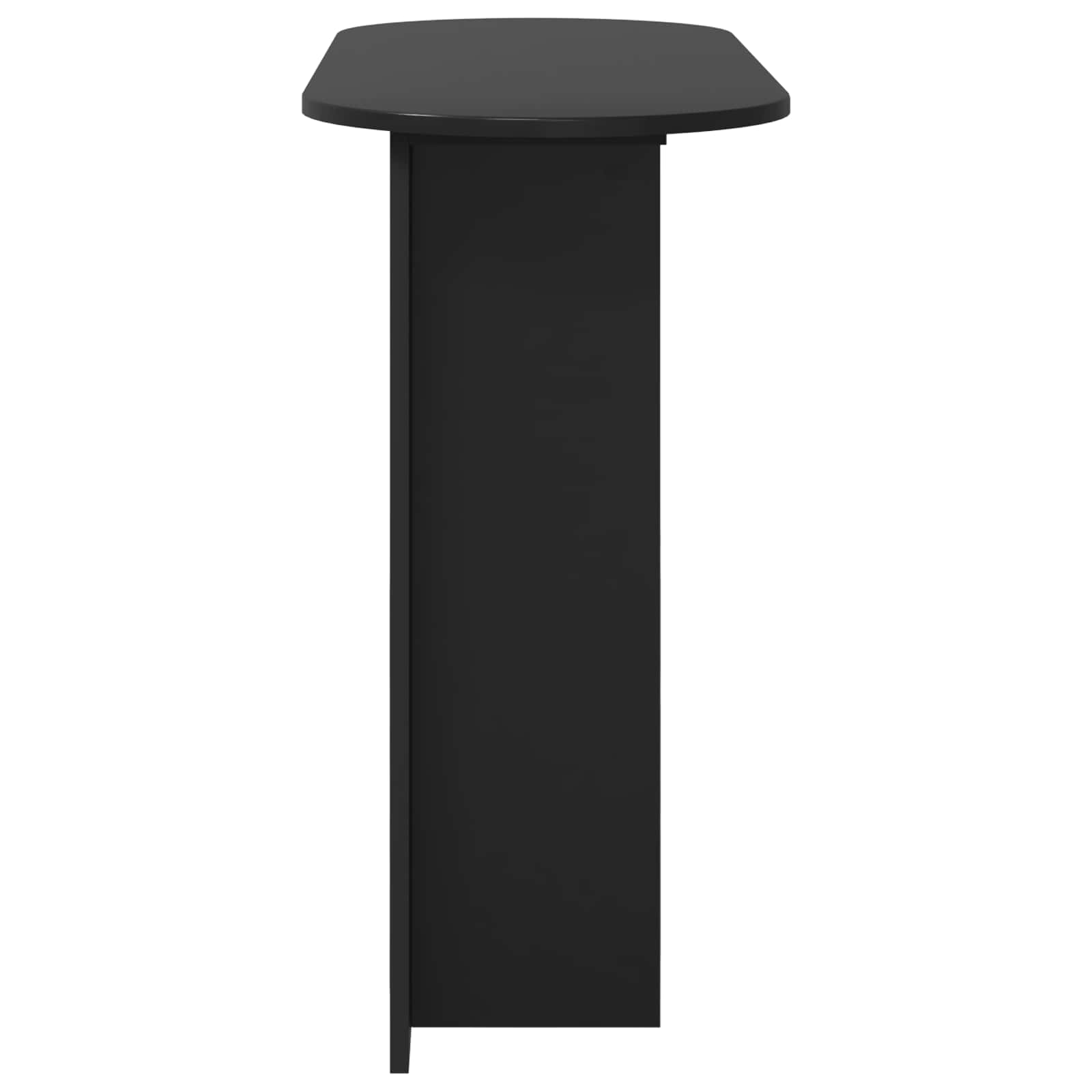 vidaXL Konsola Czarny dąb 100 x 39,5 x 75 cm Drewno inżynieryjne