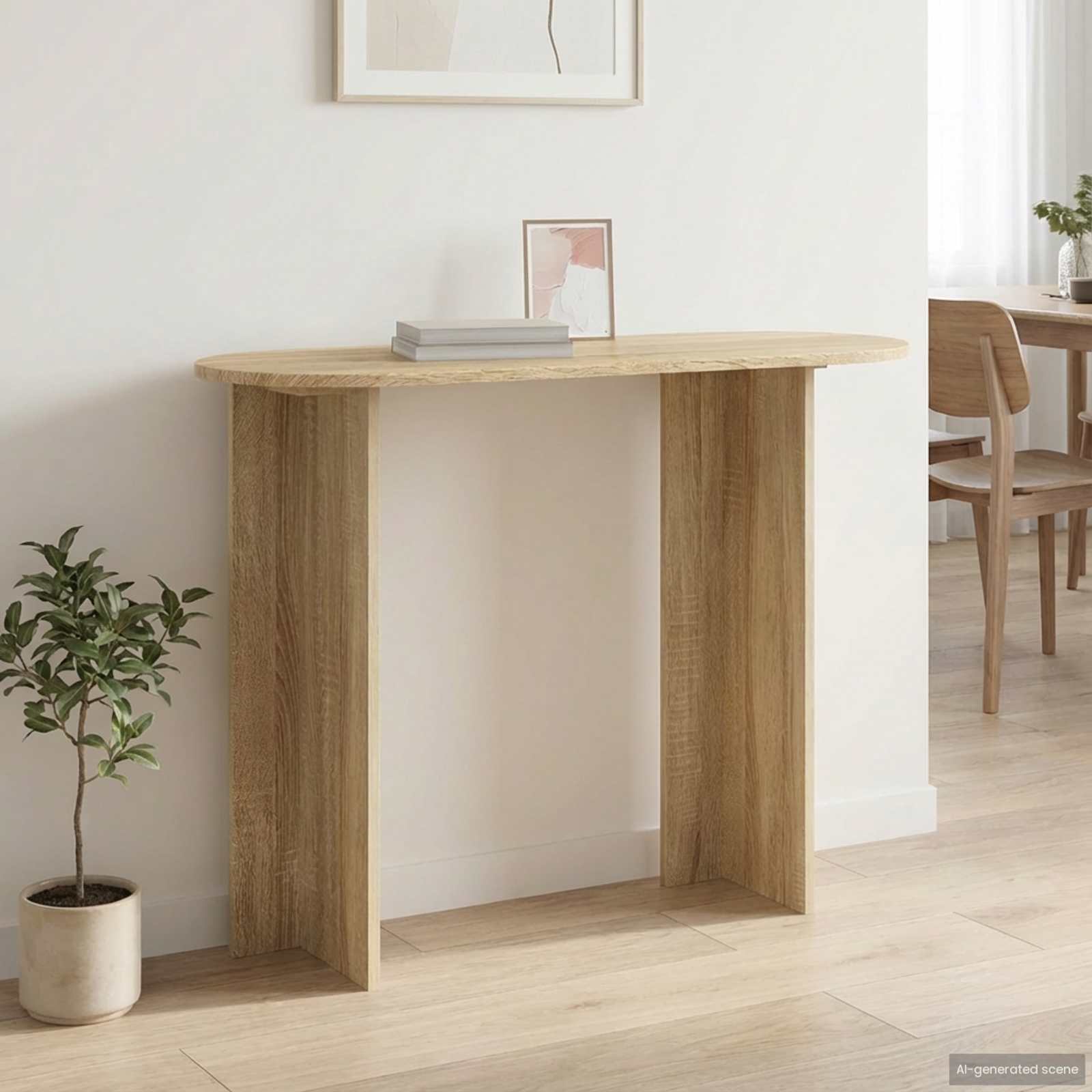 vidaXL Konsola dąb Sonoma 100 x 39,5 x 75 cm Drewno inżynieryjne