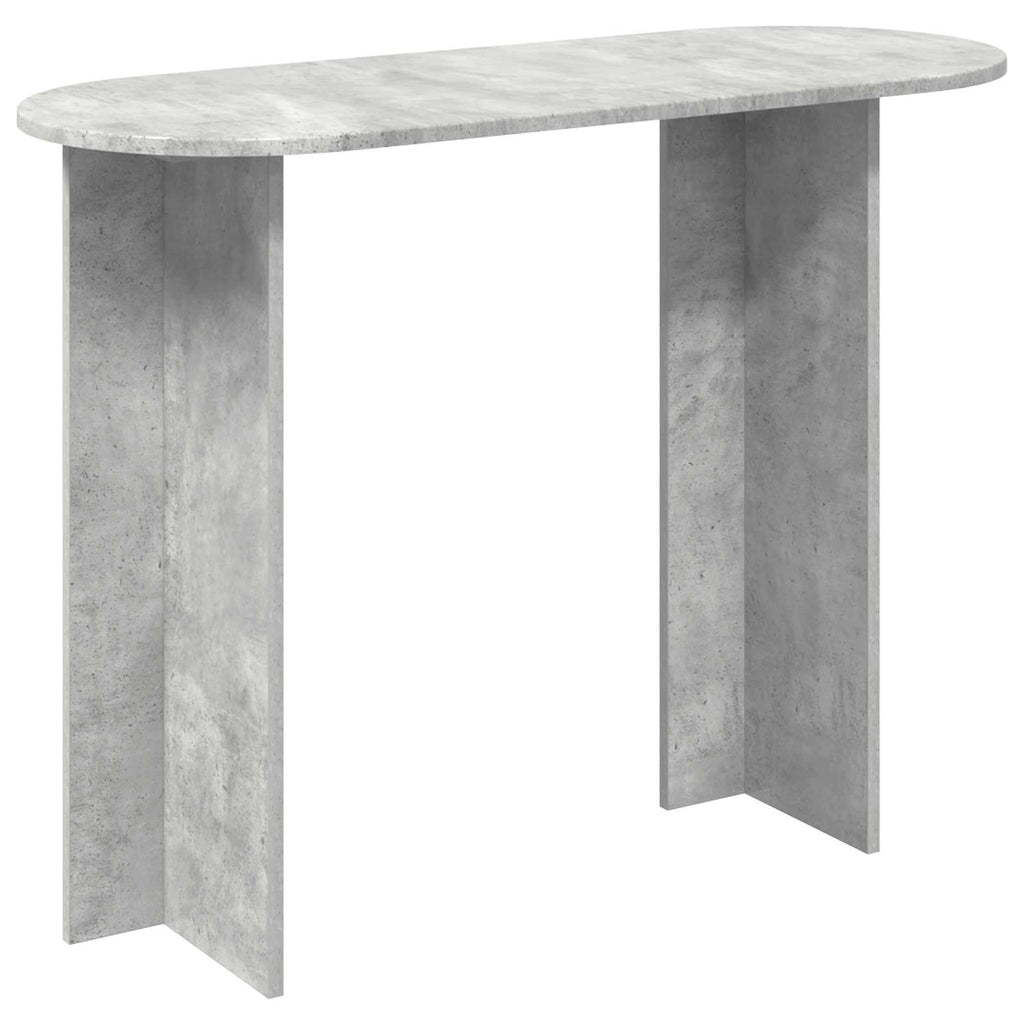 vidaXL Konsola Betonowy szary 100 x 39,5 x 75 cm Drewno inżynieryjne