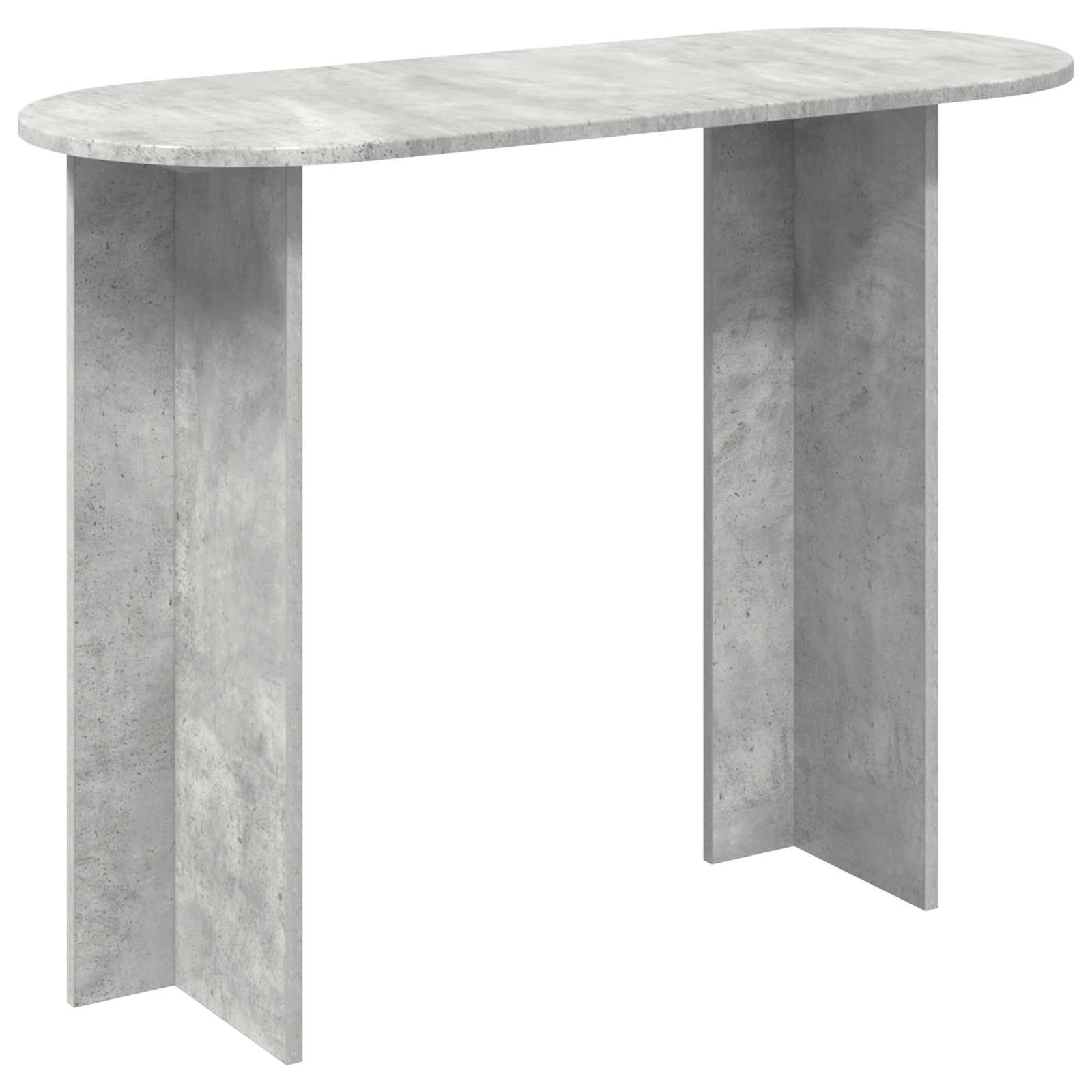 vidaXL Konsola Betonowy szary 100 x 39,5 x 75 cm Drewno inżynieryjne