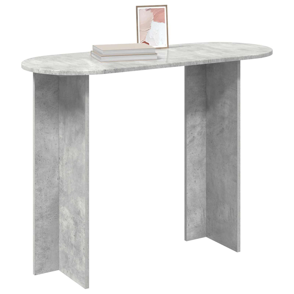 vidaXL Konsola Betonowy szary 100 x 39,5 x 75 cm Drewno inżynieryjne