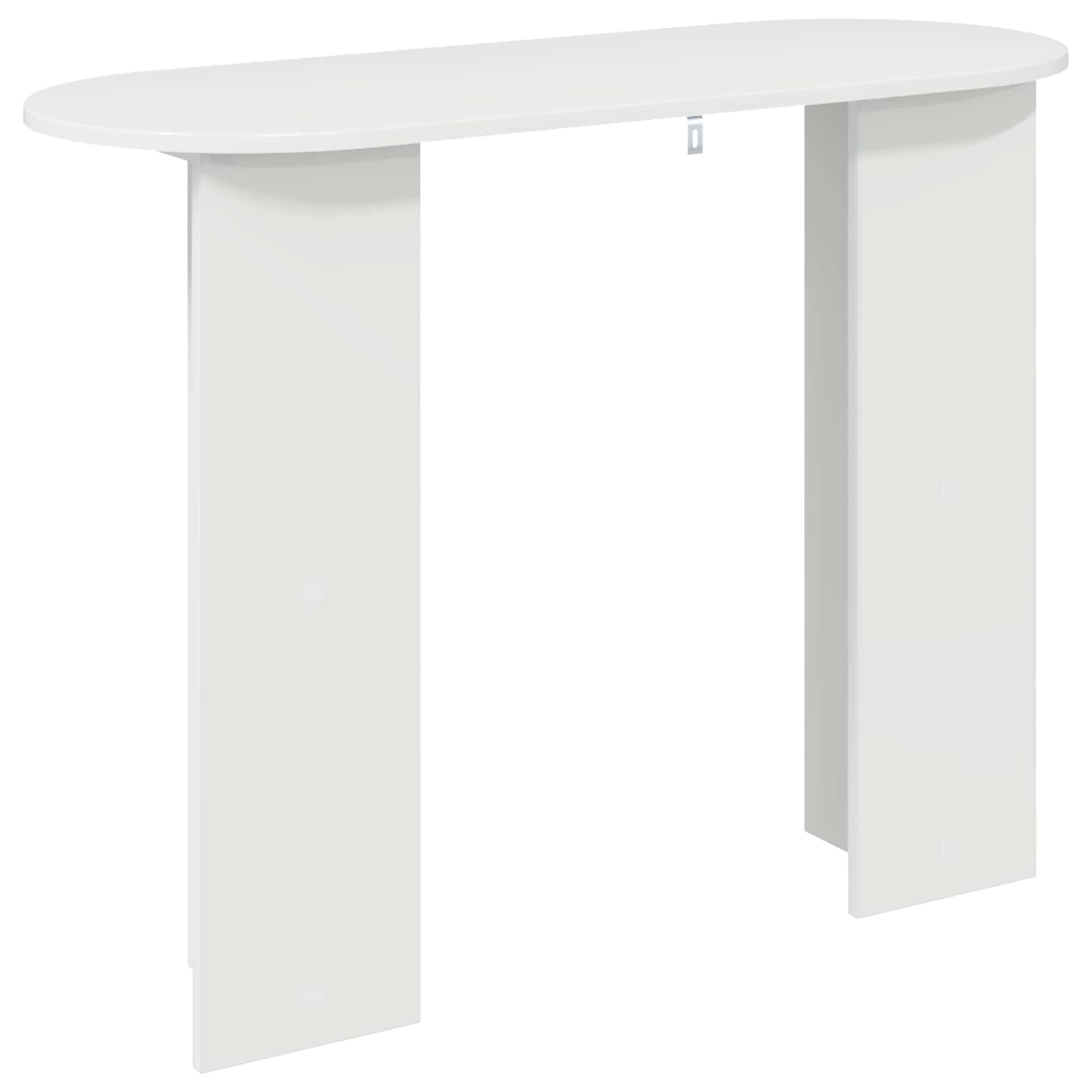 vidaXL Konsola Biały wysoki połysk 100 x 39,5 x 75 cm