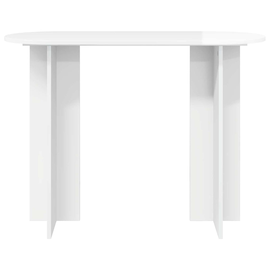 vidaXL Konsola Biały wysoki połysk 100 x 39,5 x 75 cm