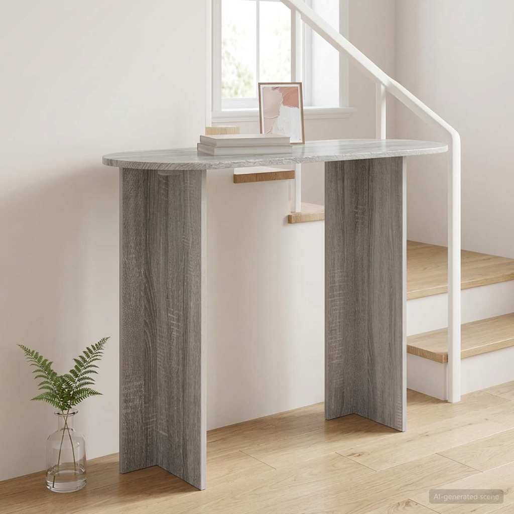 vidaXL Konsola Szary Sonoma 100 x 39,5 x 75 cm Drewno inżynieryjne