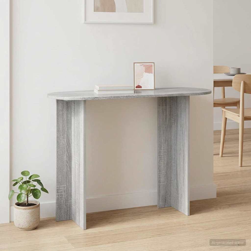 vidaXL Konsola Szary Sonoma 100 x 39,5 x 75 cm Drewno inżynieryjne