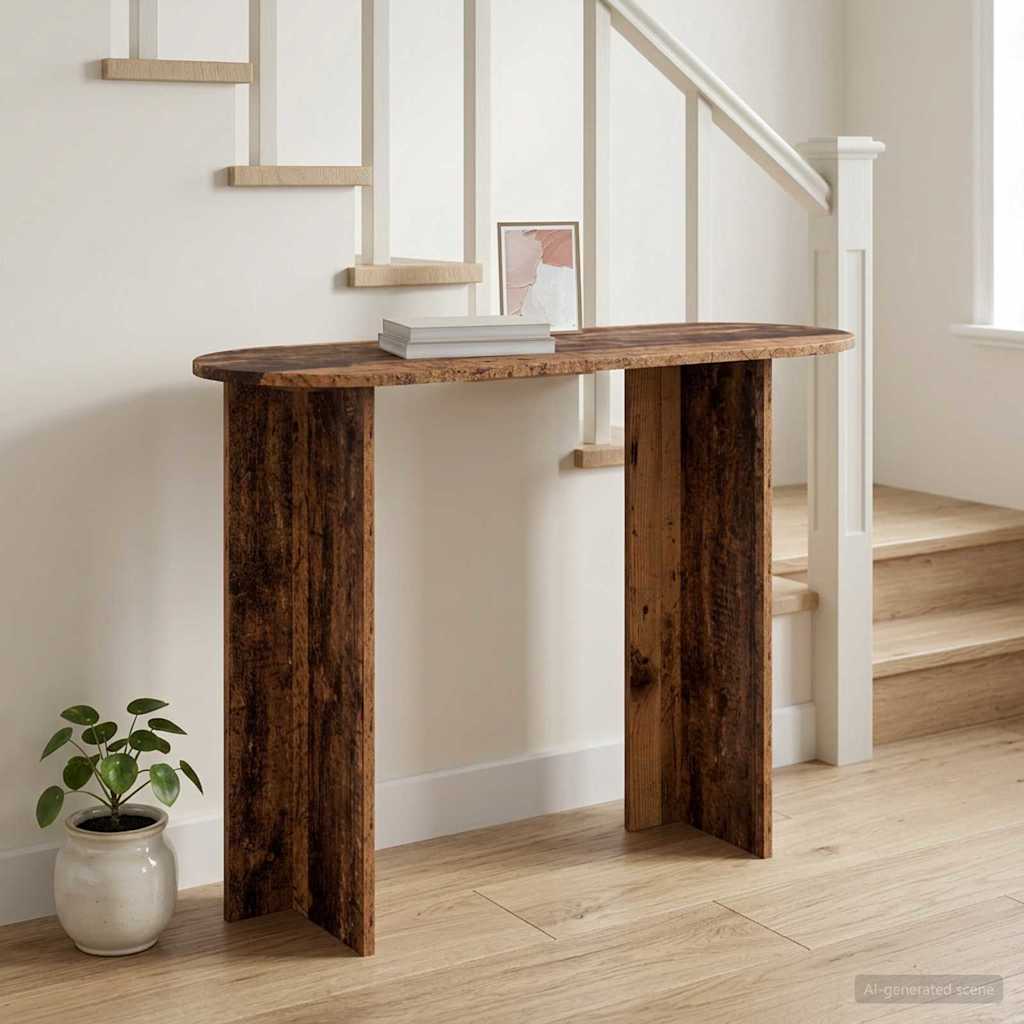 vidaXL Konsola Stare drewno 100 x 39,5 x 75 cm Drewno inżynieryjne