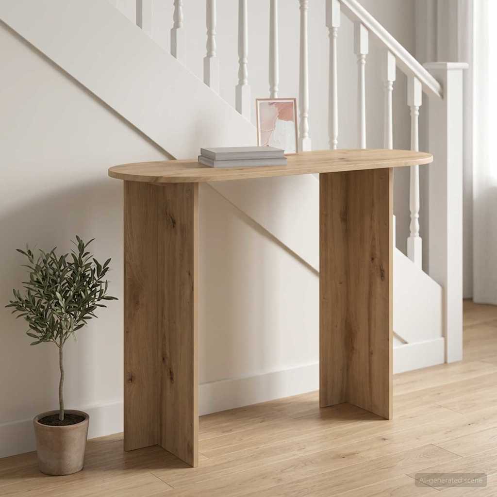 vidaXL Konsola Dąb artisan 100 x 39,5 x 75 cm Drewno inżynieryjne