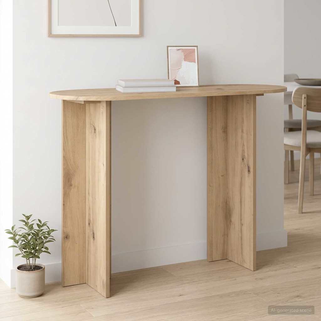 vidaXL Konsola Dąb artisan 100 x 39,5 x 75 cm Drewno inżynieryjne