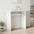 vidaXL Konsola Biały 100 x 39,5 x 75 cm Drewno inżynieryjne