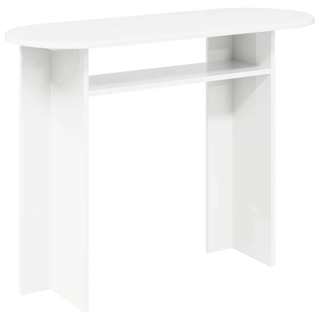 vidaXL Konsola Biały 100 x 39,5 x 75 cm Drewno inżynieryjne