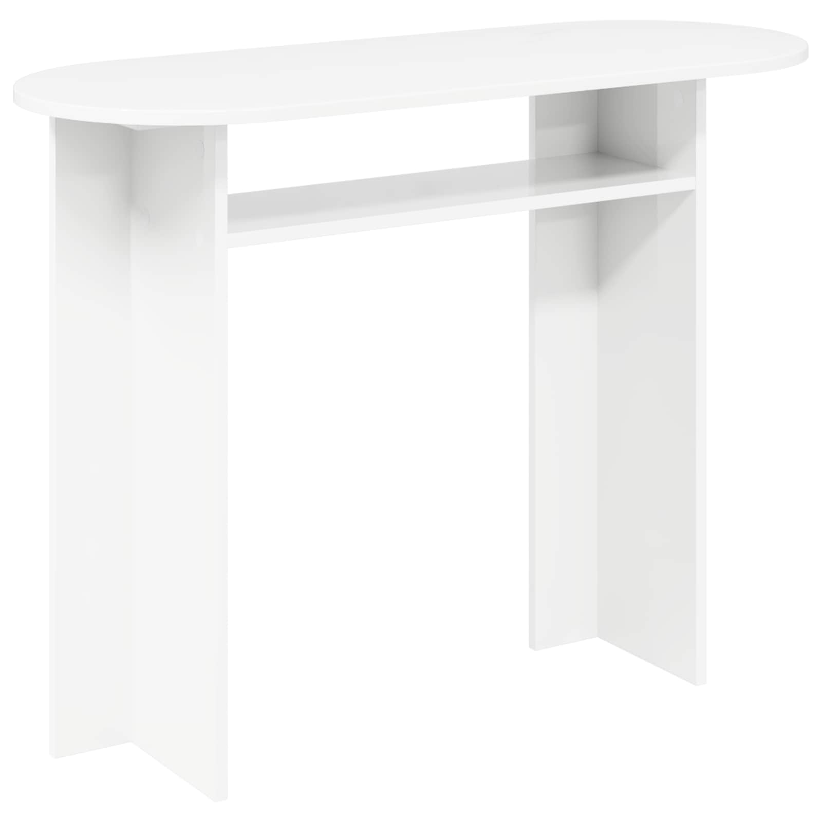 vidaXL Konsola Biały 100 x 39,5 x 75 cm Drewno inżynieryjne