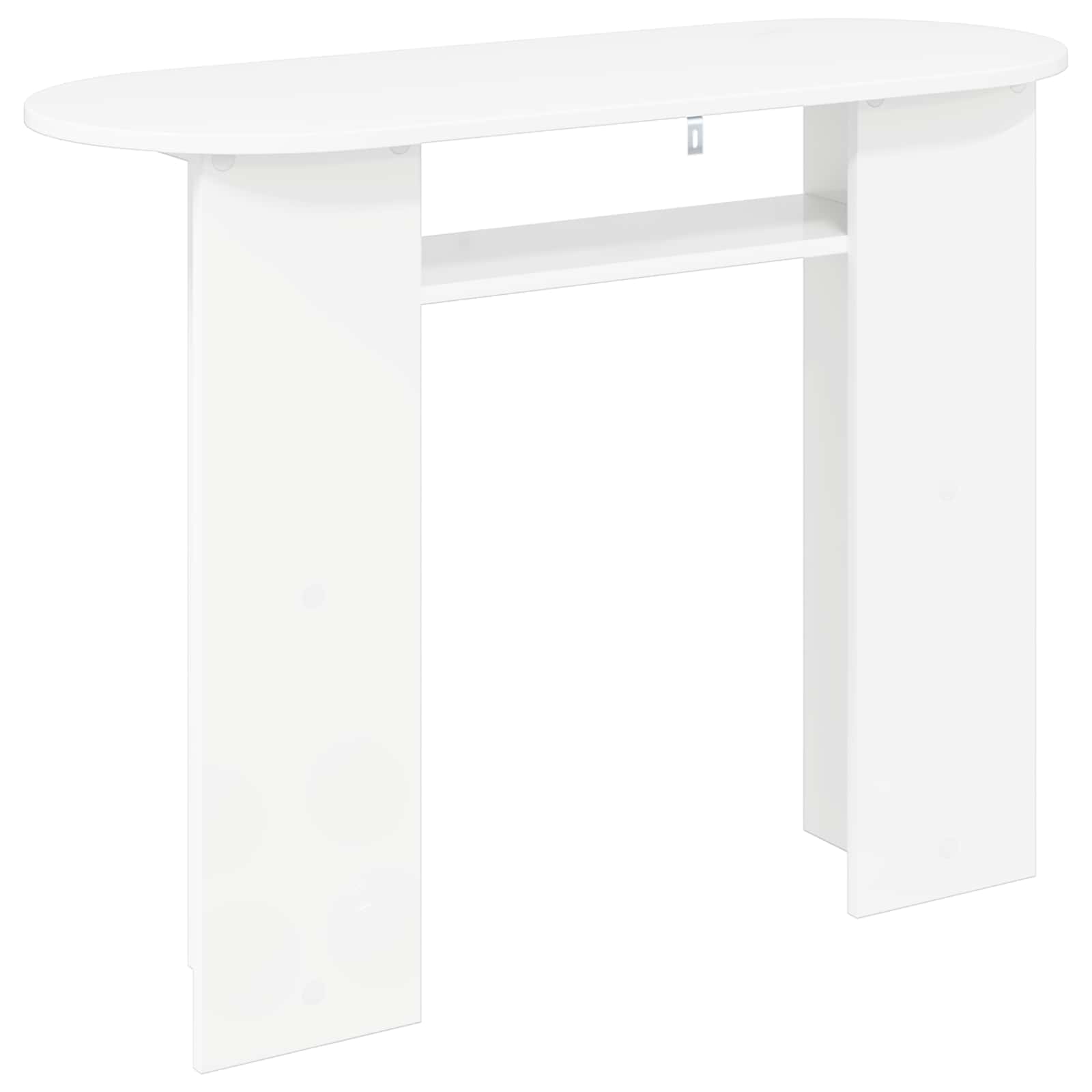 vidaXL Konsola Biały 100 x 39,5 x 75 cm Drewno inżynieryjne