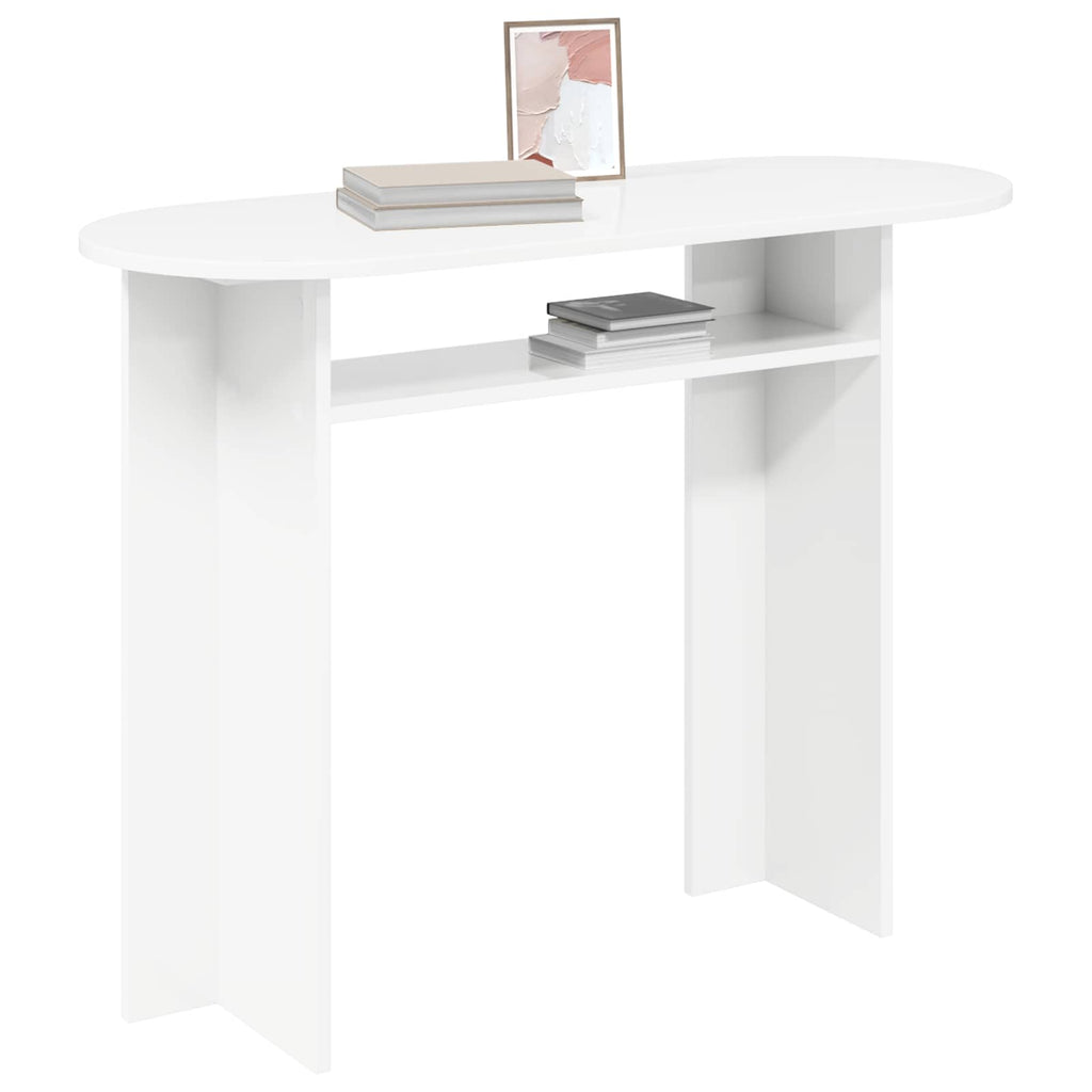vidaXL Konsola Biały 100 x 39,5 x 75 cm Drewno inżynieryjne