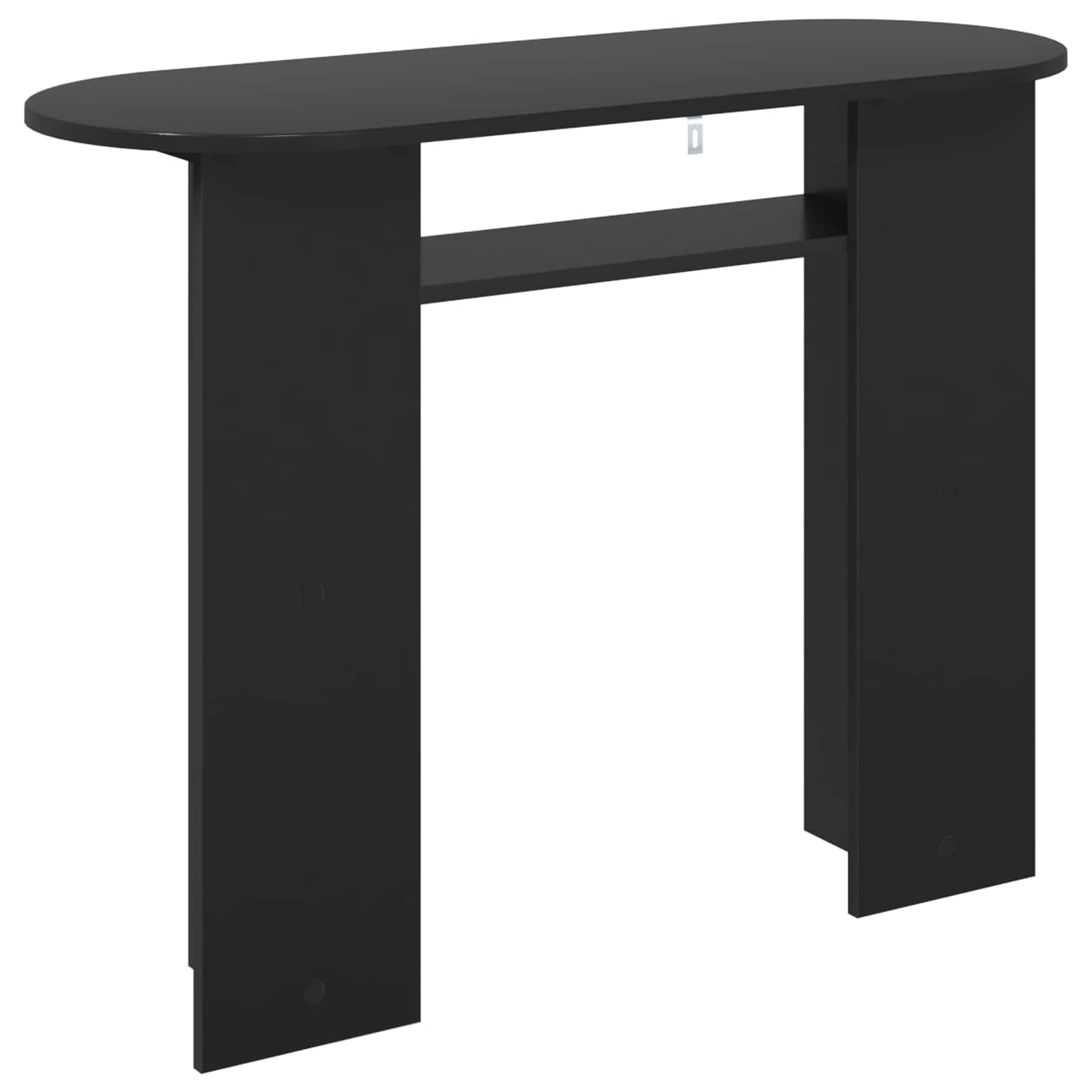 vidaXL Konsola Czarny dąb 100 x 39,5 x 75 cm Drewno inżynieryjne