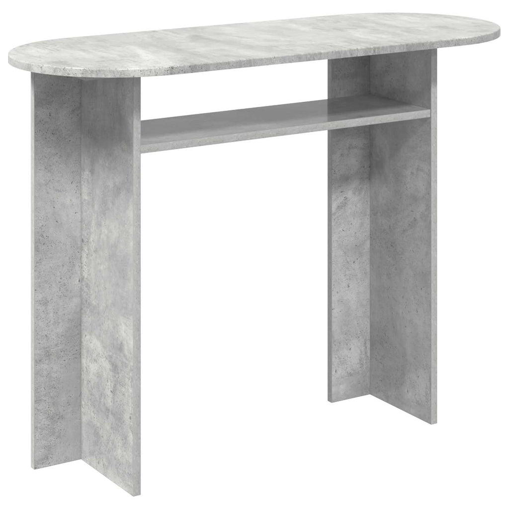 vidaXL Konsola Betonowy szary 100 x 39,5 x 75 cm Drewno inżynieryjne