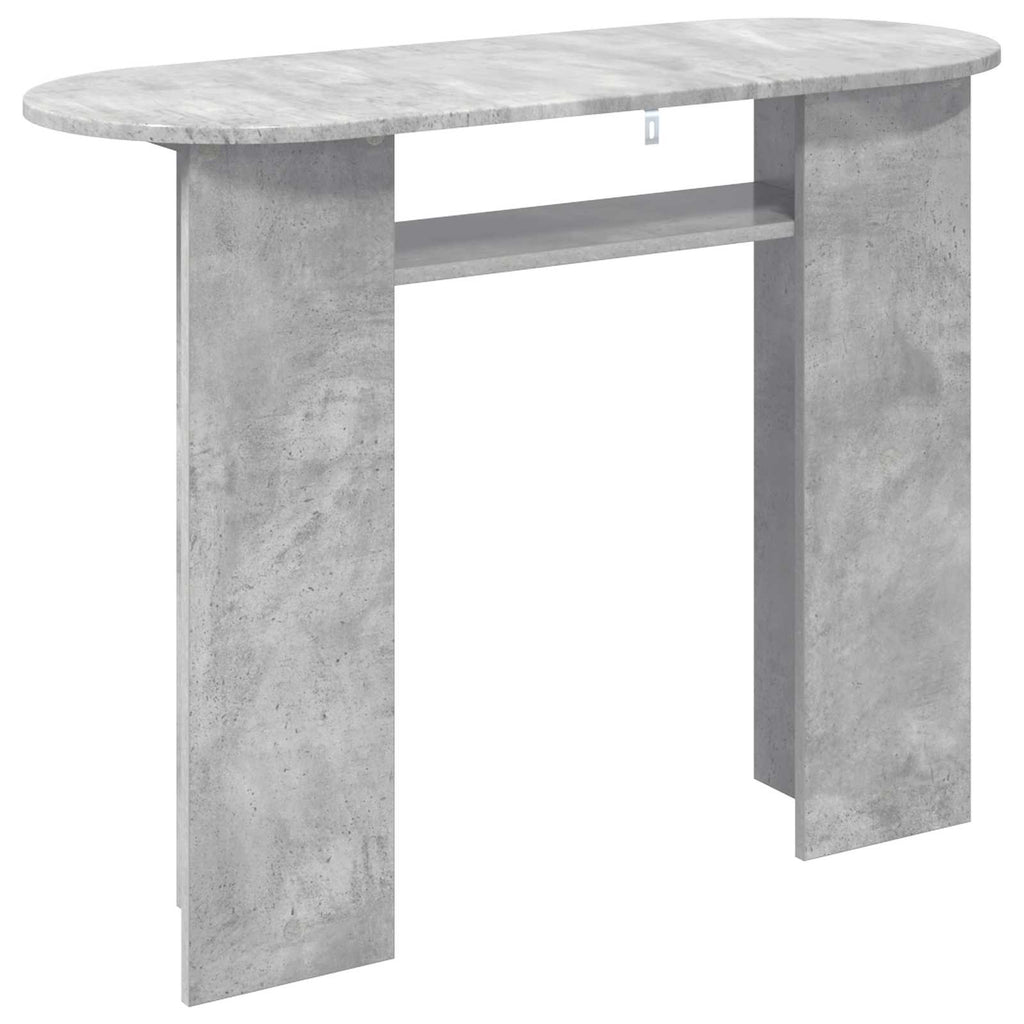 vidaXL Konsola Betonowy szary 100 x 39,5 x 75 cm Drewno inżynieryjne