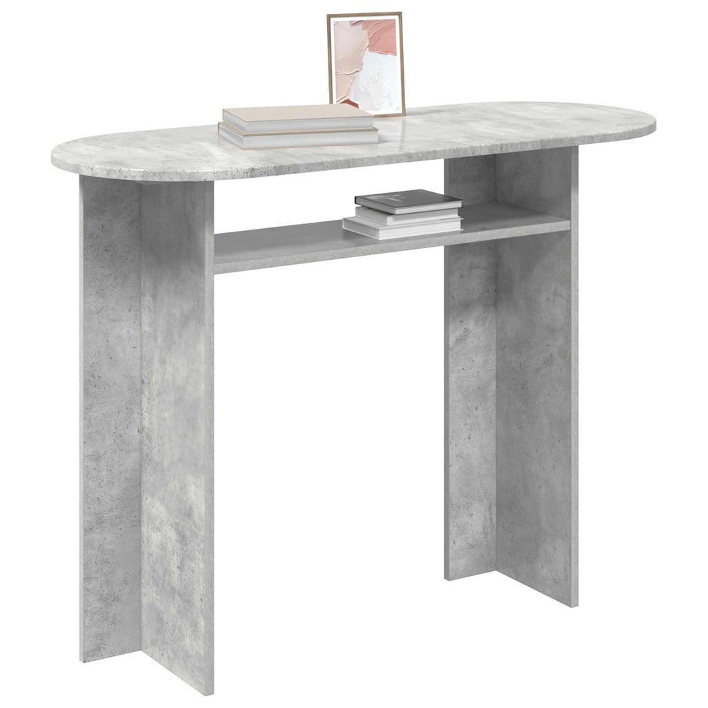 vidaXL Konsola Betonowy szary 100 x 39,5 x 75 cm Drewno inżynieryjne