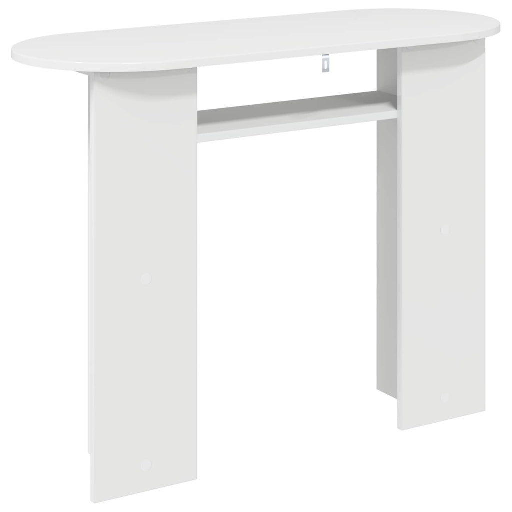 vidaXL Konsola Biały wysoki połysk 100 x 39,5 x 75 cm
