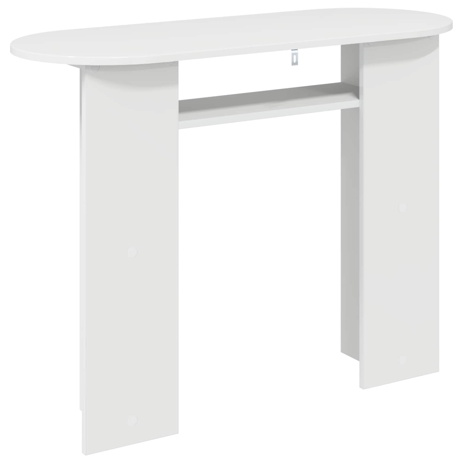 vidaXL Konsola Biały wysoki połysk 100 x 39,5 x 75 cm