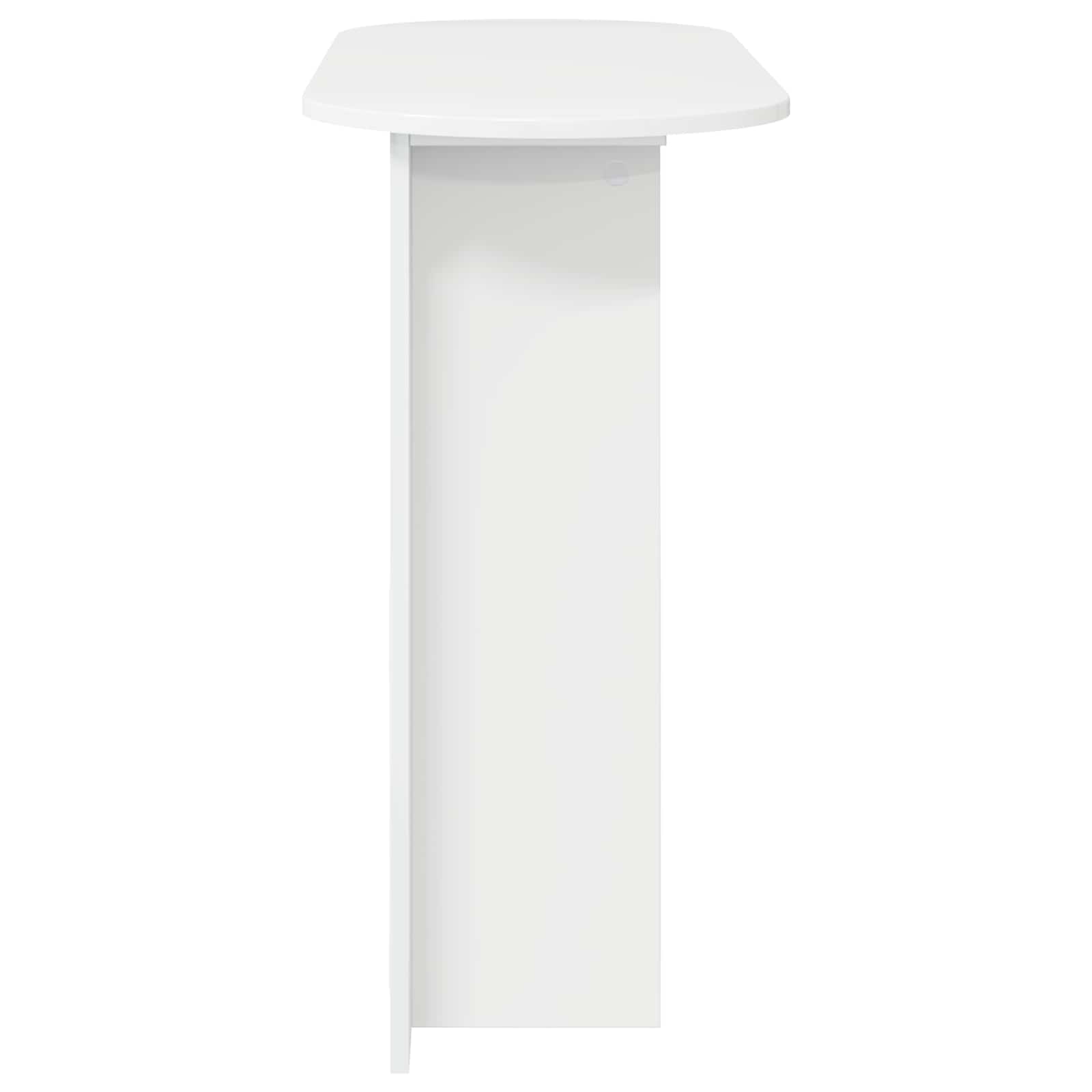 vidaXL Konsola Biały wysoki połysk 100 x 39,5 x 75 cm