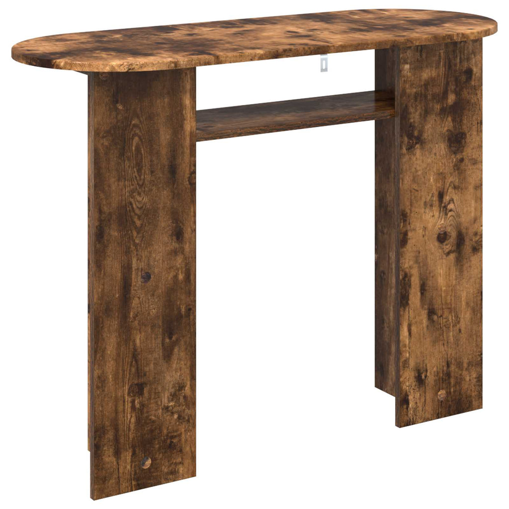vidaXL Konsola Dąb wędzony 100 x 39,5 x 75 cm Drewno inżynieryjne