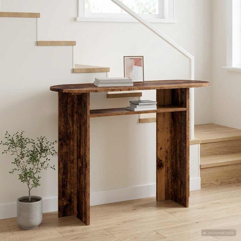vidaXL Konsola Stare drewno 100 x 39,5 x 75 cm Drewno inżynieryjne