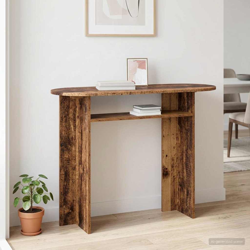 vidaXL Konsola Stare drewno 100 x 39,5 x 75 cm Drewno inżynieryjne