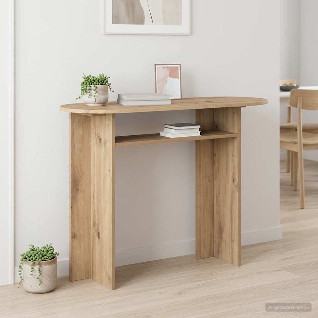 vidaXL Konsola Dąb artisan 100 x 39,5 x 75 cm Drewno inżynieryjne