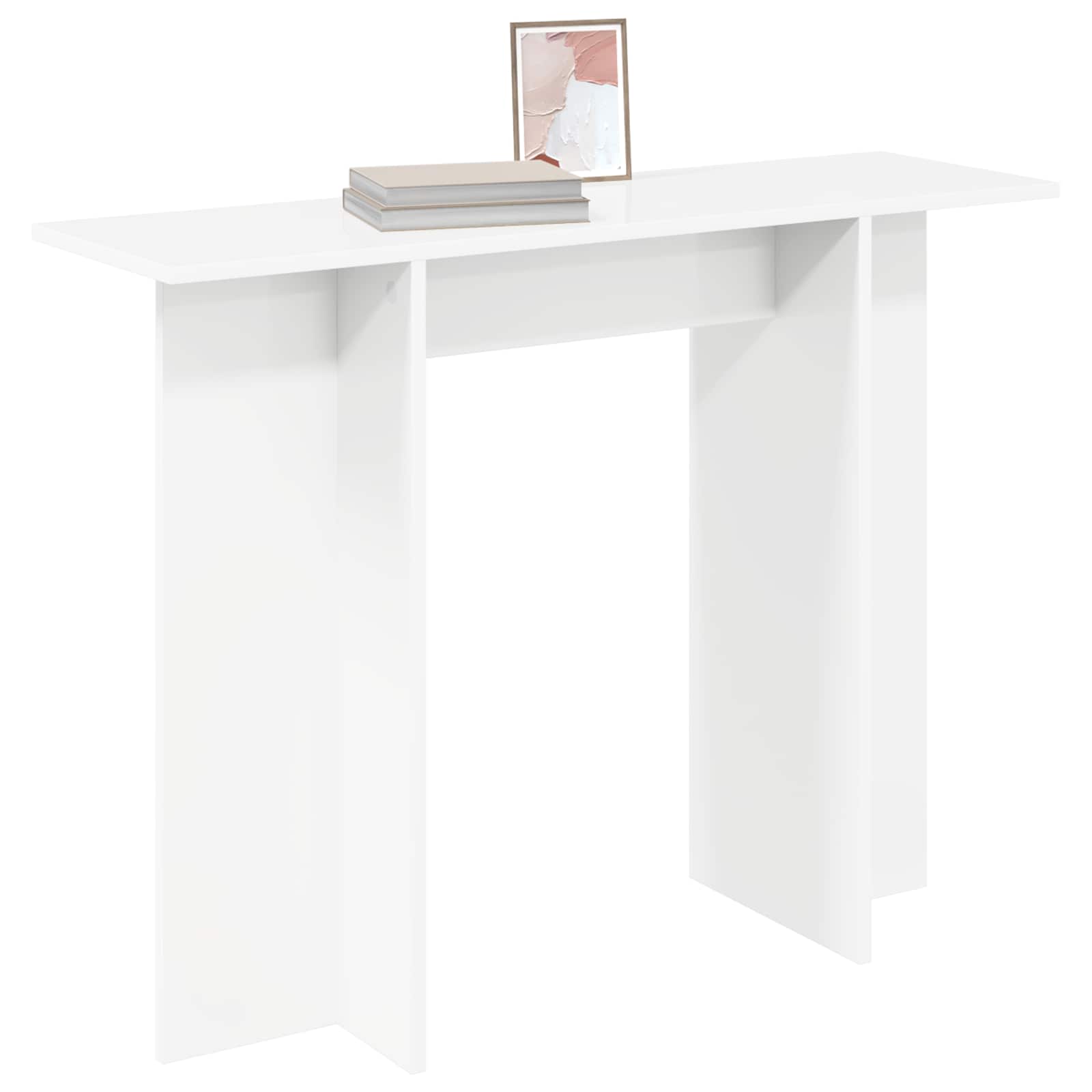 vidaXL Konsola Biały 100 x 30 x 75 cm Drewno inżynieryjne