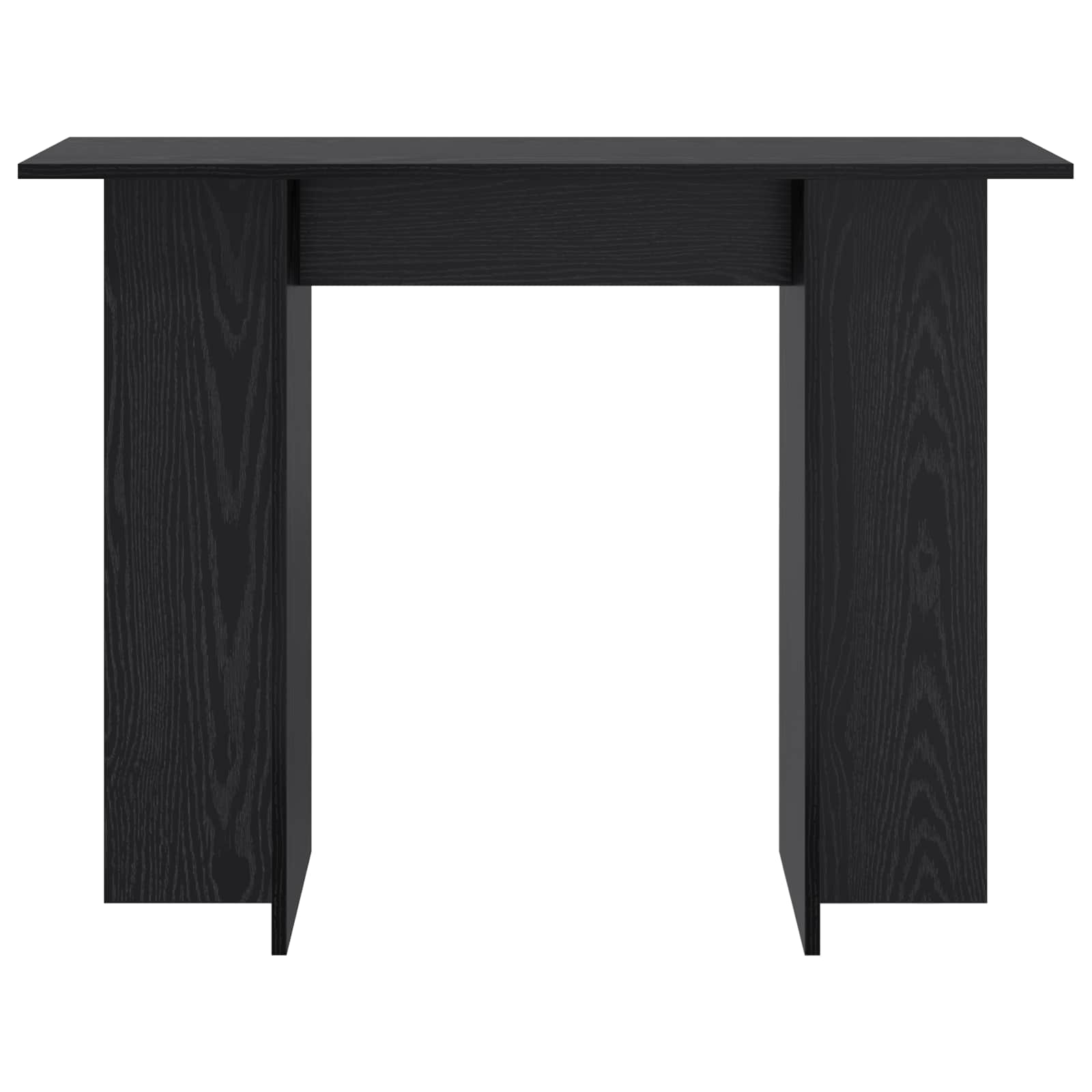 vidaXL Konsola Czarny dąb 100 x 30 x 75 cm Drewno inżynieryjne