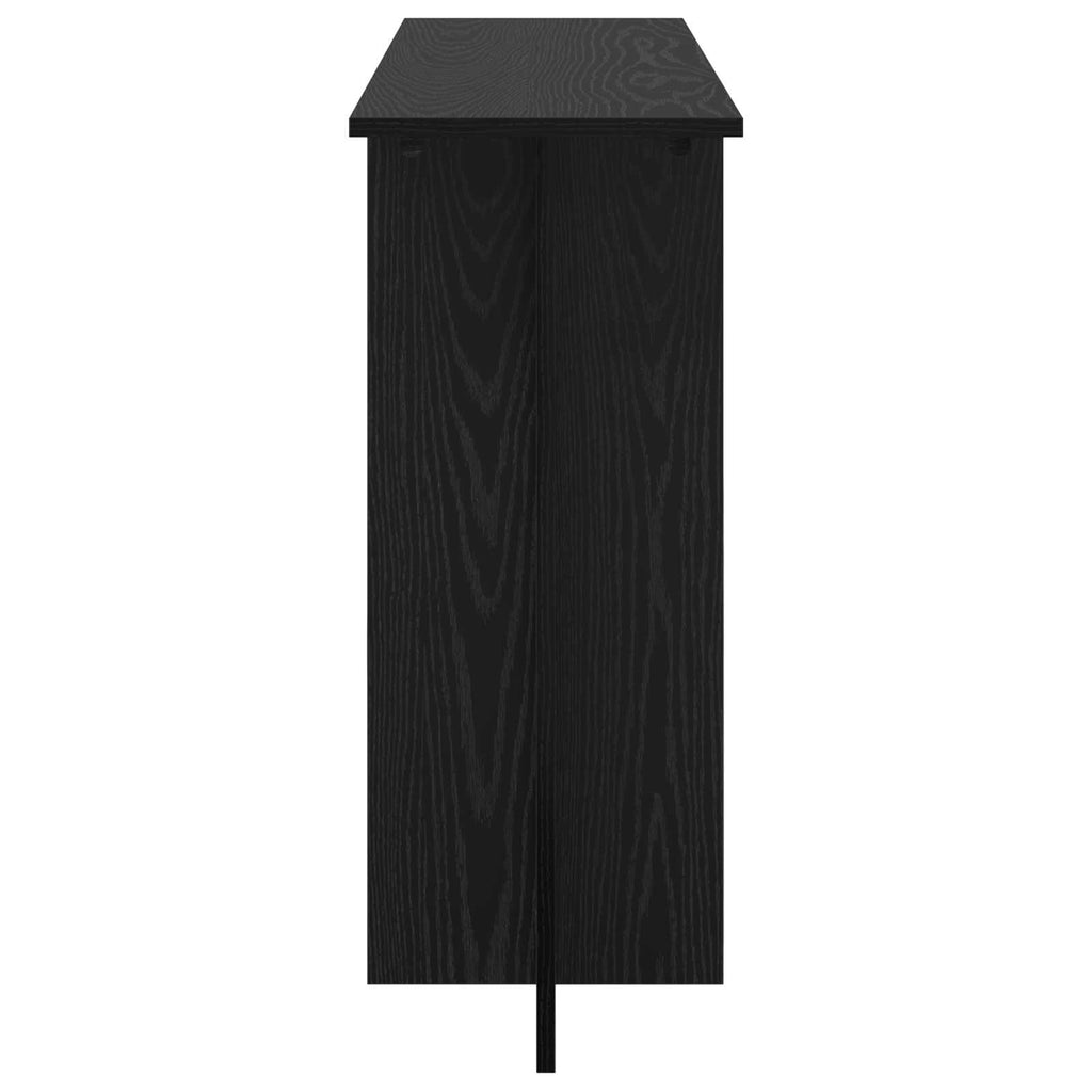 vidaXL Konsola Czarny dąb 100 x 30 x 75 cm Drewno inżynieryjne