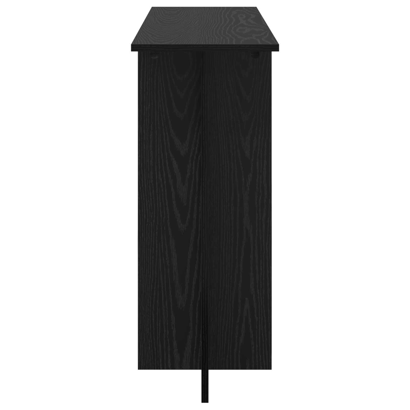 vidaXL Konsola Czarny dąb 100 x 30 x 75 cm Drewno inżynieryjne