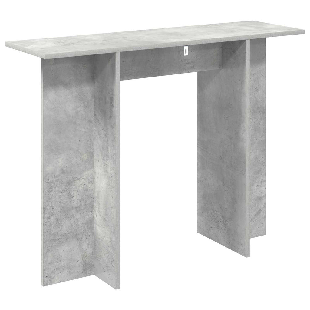 vidaXL Konsola Betonowy szary 100 x 30 x 75 cm Drewno inżynieryjne