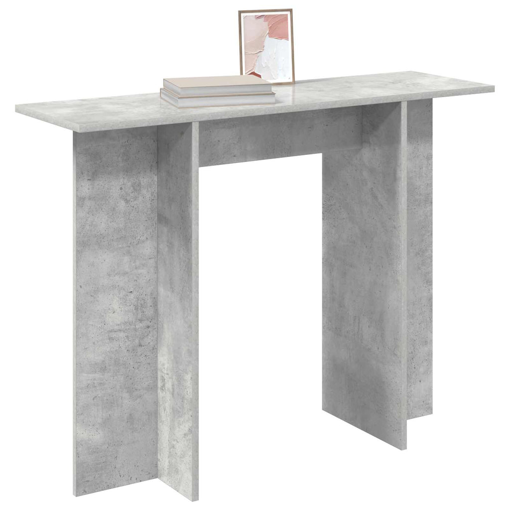 vidaXL Konsola Betonowy szary 100 x 30 x 75 cm Drewno inżynieryjne