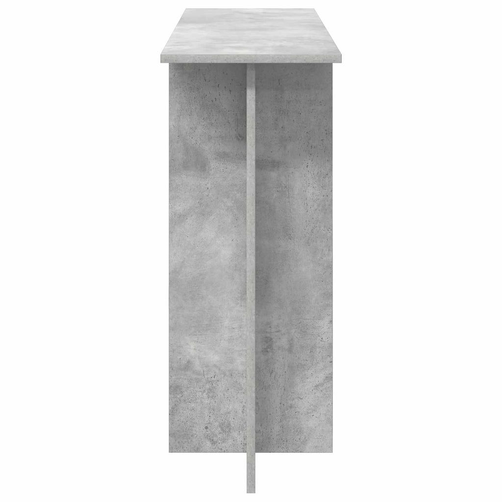 vidaXL Konsola Betonowy szary 100 x 30 x 75 cm Drewno inżynieryjne