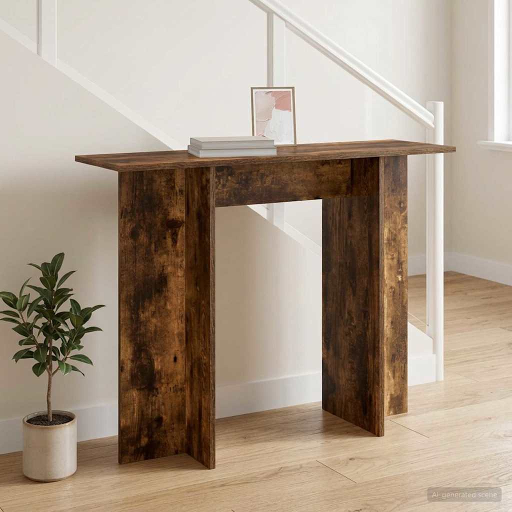 vidaXL Konsola Dąb Wędzony 100 x 30 x 75 cm Drewno inżynieryjne